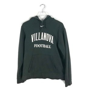 Nike Villanova Football Gray Unisex Cotton Hoodie